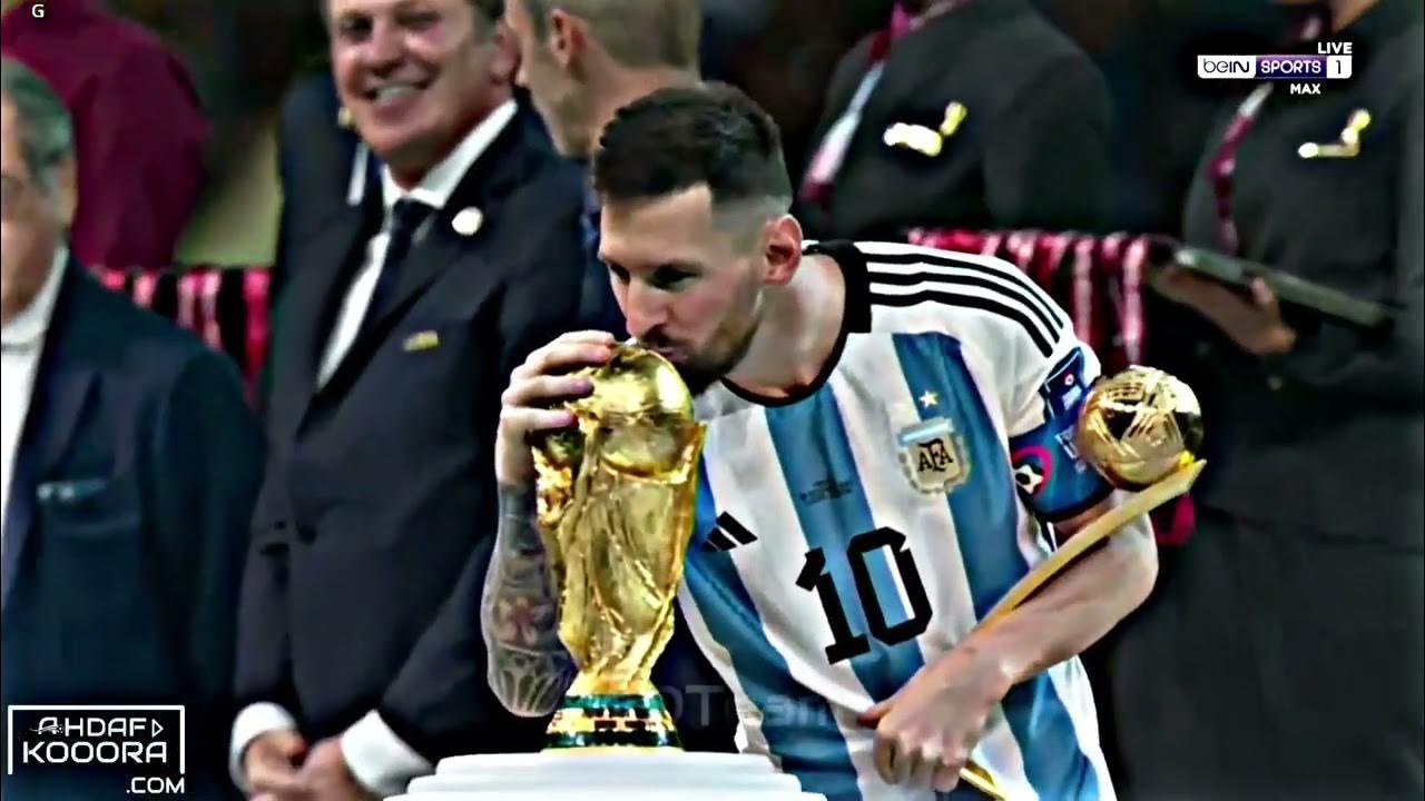 Lionel Messi Clip Kissing The World Cup FIFA World Cup 4K Messi