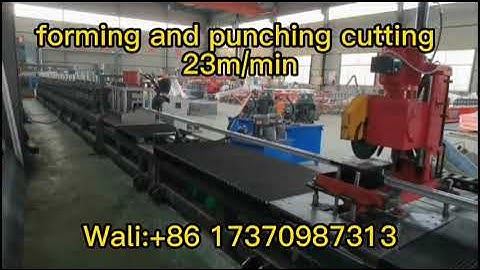 C U Shape Mounting Solar Panel Bracket Roll Form Machine For Solar Structure