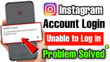 instagram unable to login problem | unable to login an unexpected error occurred instagram