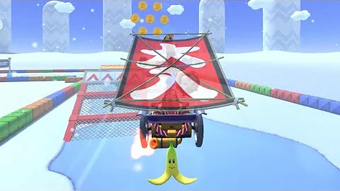 Mario Kart Tour: Mario (Happi) Gameplay [#68] - SNES Vanilla Lake 1R/T (2 items, Wario Cup)
