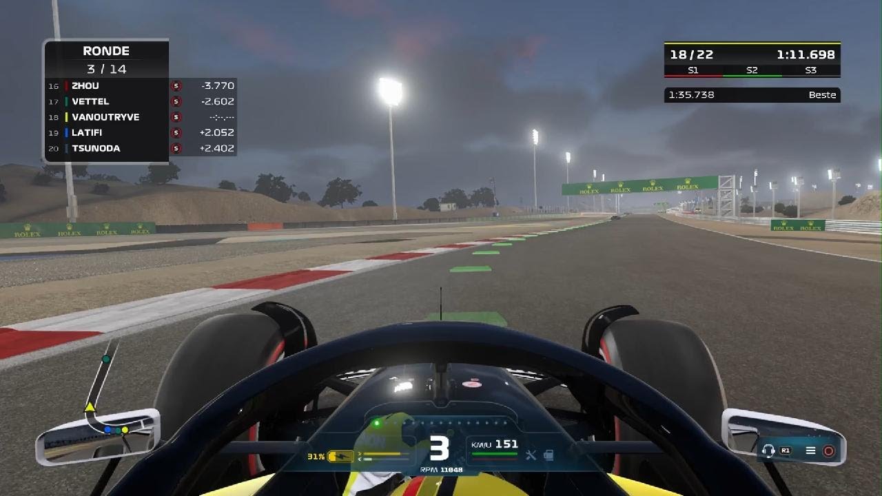 F1 22 MyTeam Bahrain Race