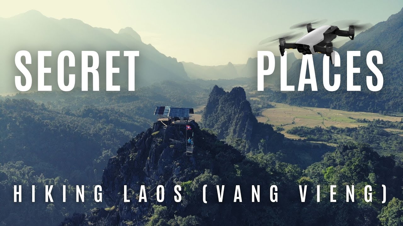 Geheimtipp in Vang Vieng (Laos) mit Drohne am schönsten Aussichtspunkt