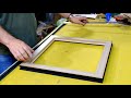 Изготовление рамки со стеклом из пластикового багета.