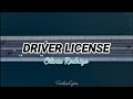 DRIVERS LICENSE - Olivia Rodrigo (lyrics) | Sundae Lyrics