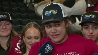 WSU WBB: Cougs visit with Pac-12 Network after winning Pac-12 Tournament!  3/5/23