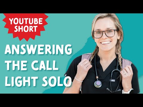 Answering a Call Light Without the Nurse #shorts #nursingschool #nclex #nursingnotes