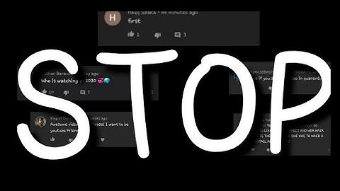 MOST ANNOYING YOUTUBE COMMENTS