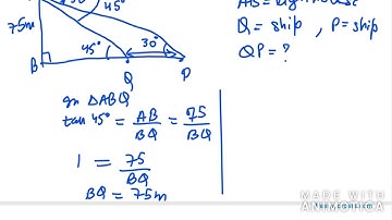 Ex 9.1 Q13 Class 10 Some Applications of Trigonometry|| Q13 Chapter 9 NCERT Maths Solution