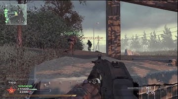 Modern Warfare 2 Multiplayer Gameplay - Call of Duty MW2 - NUKE - 48 Kills w/ UMP45 on Wasteland