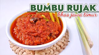 RESEP BUMBU RUJAK KHAS JAWA TIMUR  ---  BISA UNTUK 3 KILO BAHAN  || PRAKTIS AWET ENAAK