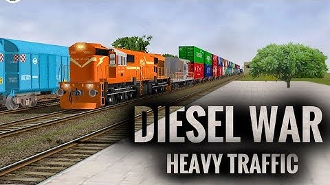 DIESEL WAR!!! Heavy Traffic | Indian Train Simulator | MSTS Open Rails 1080p HD