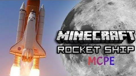 MCPE: How To Make A Working Rocket Ship With (Command Blocks)