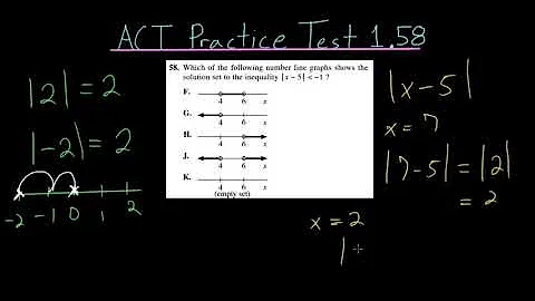 ACT Practice Test 1.58: Absolute Value