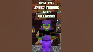 Speed Trading with Villagers - How to #shorts #minecraft #villagers #satisfying #hack