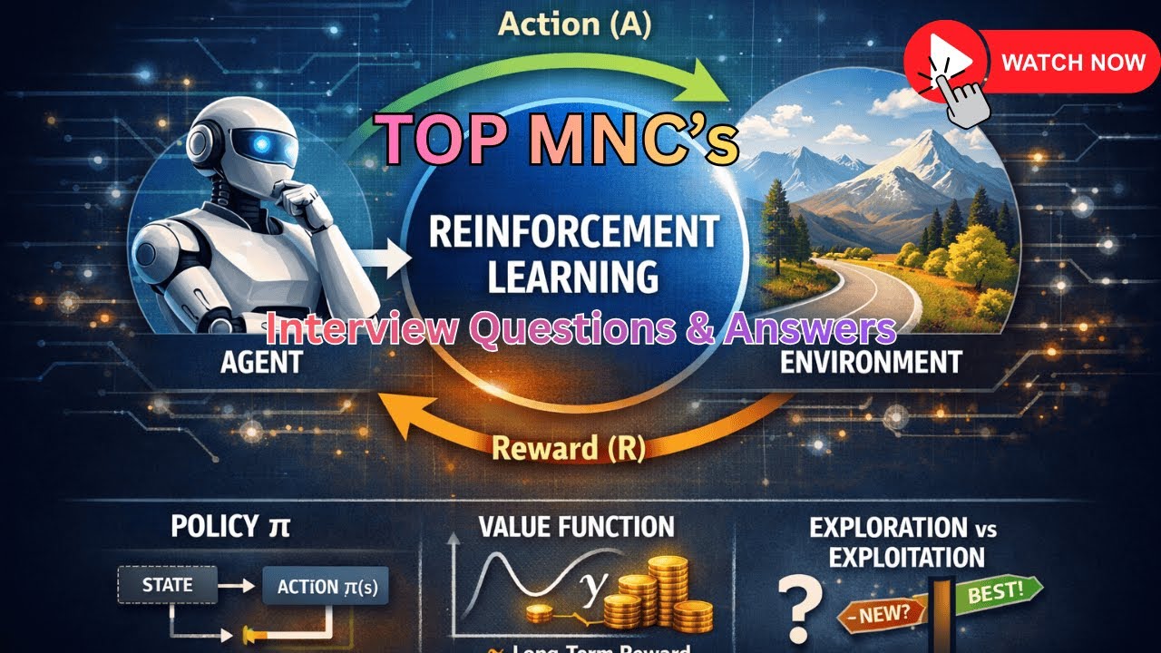 Reinforcement Learning (RL) - TOP MNC's Interview Questions & Answers ...