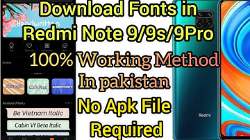 How to Change font style on Redmi Note 9/9s/9pro/Poco X3 in Pakistan | No Apk File Needed