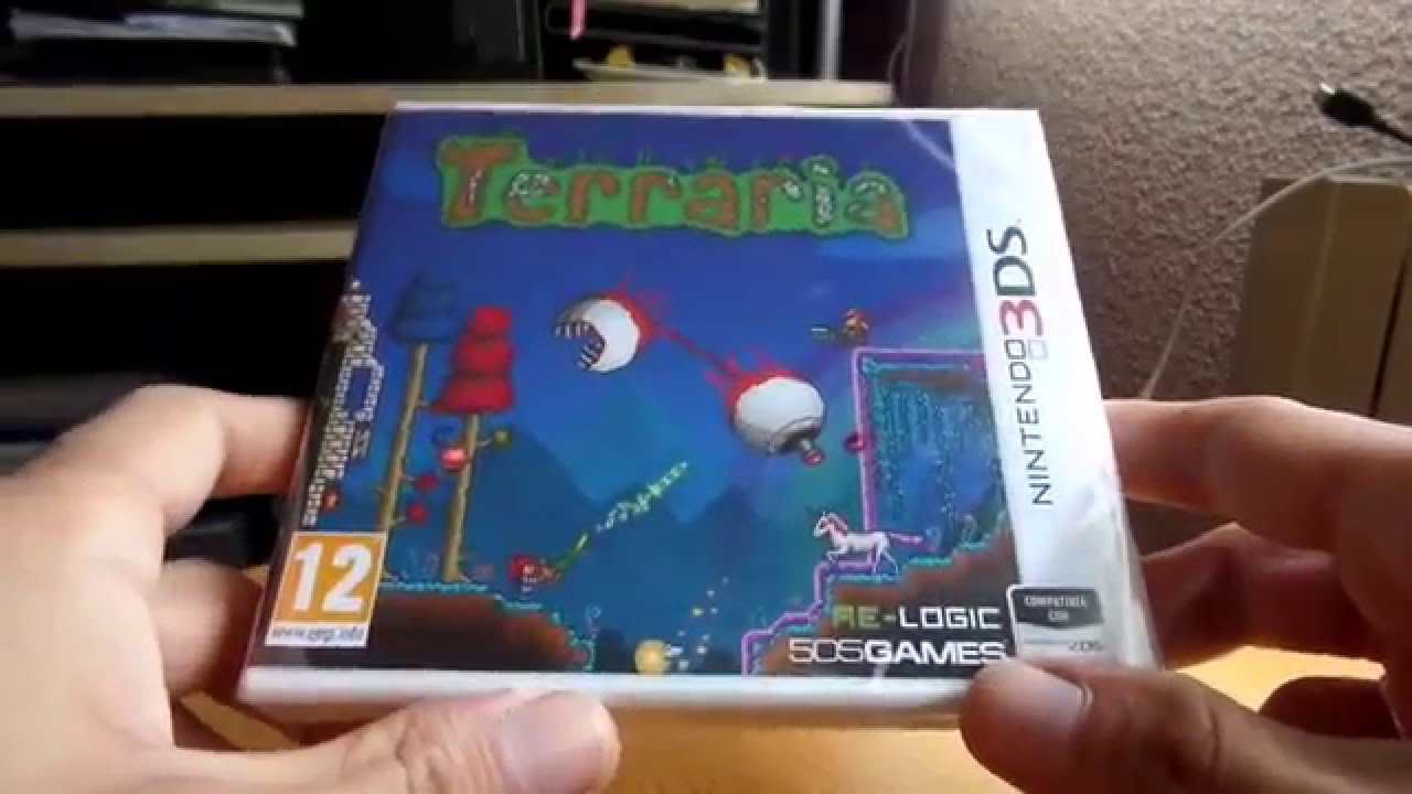 Unboxing Terraria Nintendo 3DS By Snapdragon. YouTube