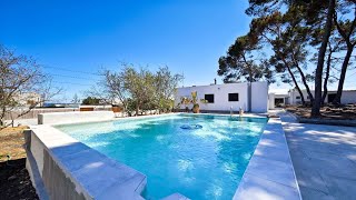 Alquiler. Casa de 3 habitaciones y piscina privada a 5 minutos de Ibiza. Reforma a estrenar.