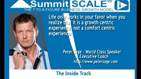 Peter Sage on The Inside Track