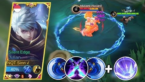 JULIAN FULL DAMAGE BUILD  & TOP GLOBAL JULIAN BUILD & COMBO SET EMBLEM MLBB