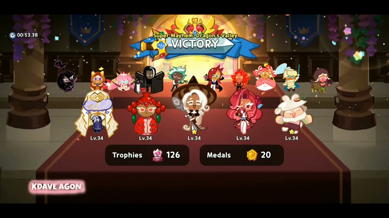 COOKIE RUN KINGDOM: New update english dub super mayhem battle dragon's valley||cookie run kingdom.