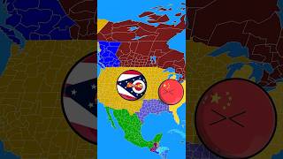 What Happens When USA 🇺🇸 Meets Russia 🇷🇺? 💀🇷🇺🇺🇸 #countryballs​ #geography​
