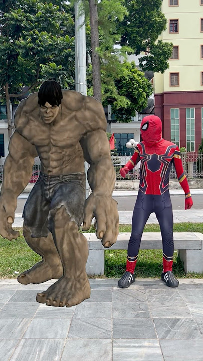 Spider Man transformed into an attacking Hulk 😂 #shorts TikTok