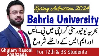 Bahria University (BU) Karachi Campus | Admissions Spring 2024