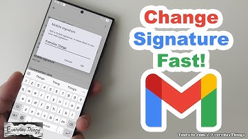 How to Change Signature in Gmail App (Android)