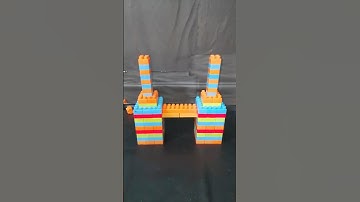 Satisfying DIY Lego Blocks Twin Tower /ASMR Building Blocks  #buildingblocks#shortvideo #shorts