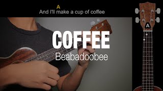 Video thumbnail of "(CHORD UKULELE) Coffee - Beabadoobee"