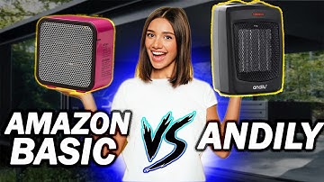 Andily VS Amazon Basics Personal Heater Comparison Review | Best Personal Heaters Under $20