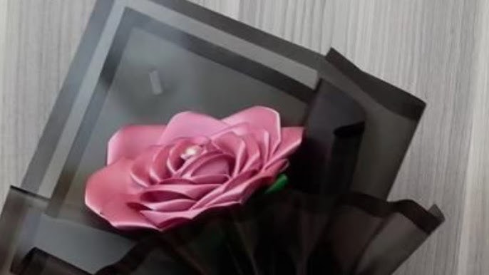 Como hacer una Rosa ETERNA con cinta PERFECTA 😍🌹 SUPERTUTORIAL!! Rosa  listón decorado 