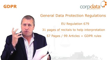 What is GDPR? Part 1 in our Guide to GDPR in 1 minute bites