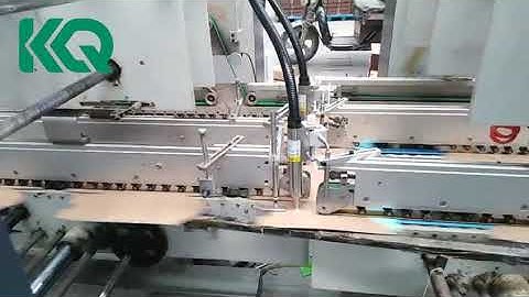 KQ# Plasma surface machine combined with cold glue system on the folder glue machine for box maker