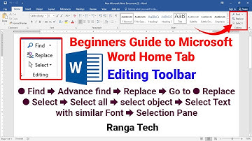 Microsoft word Basic tutorial Bangla (Part-7) Home Tab - Editing toolbar | Editing toolbar in word