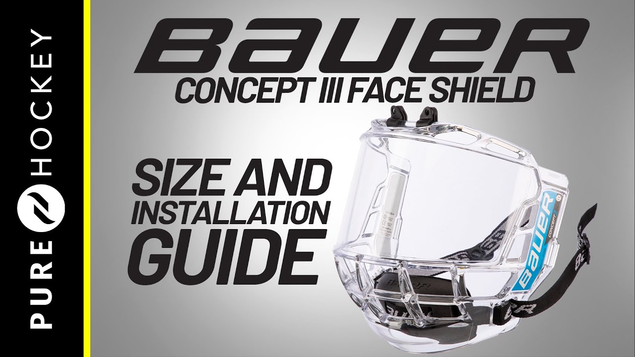 sponge childhood Helplessness How to install the Bauer Concept III Face Shield - YouTube