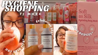 COME HYGIENE SHOPPING WITH ME AT TJ MAXX| DRY SKIN TIPS+BODY CARE+FEMININE HYGIENE