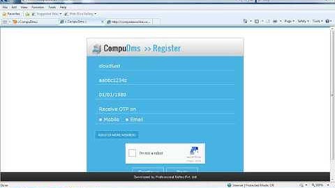 How client can register at compudms.in