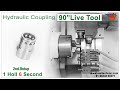 Hydraulic coupling 90 live tool   realtech cnc machine