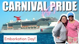 Carnival PRIDE Cruise Embarkation Day 2022 | Europe Mother Daughter Cruise