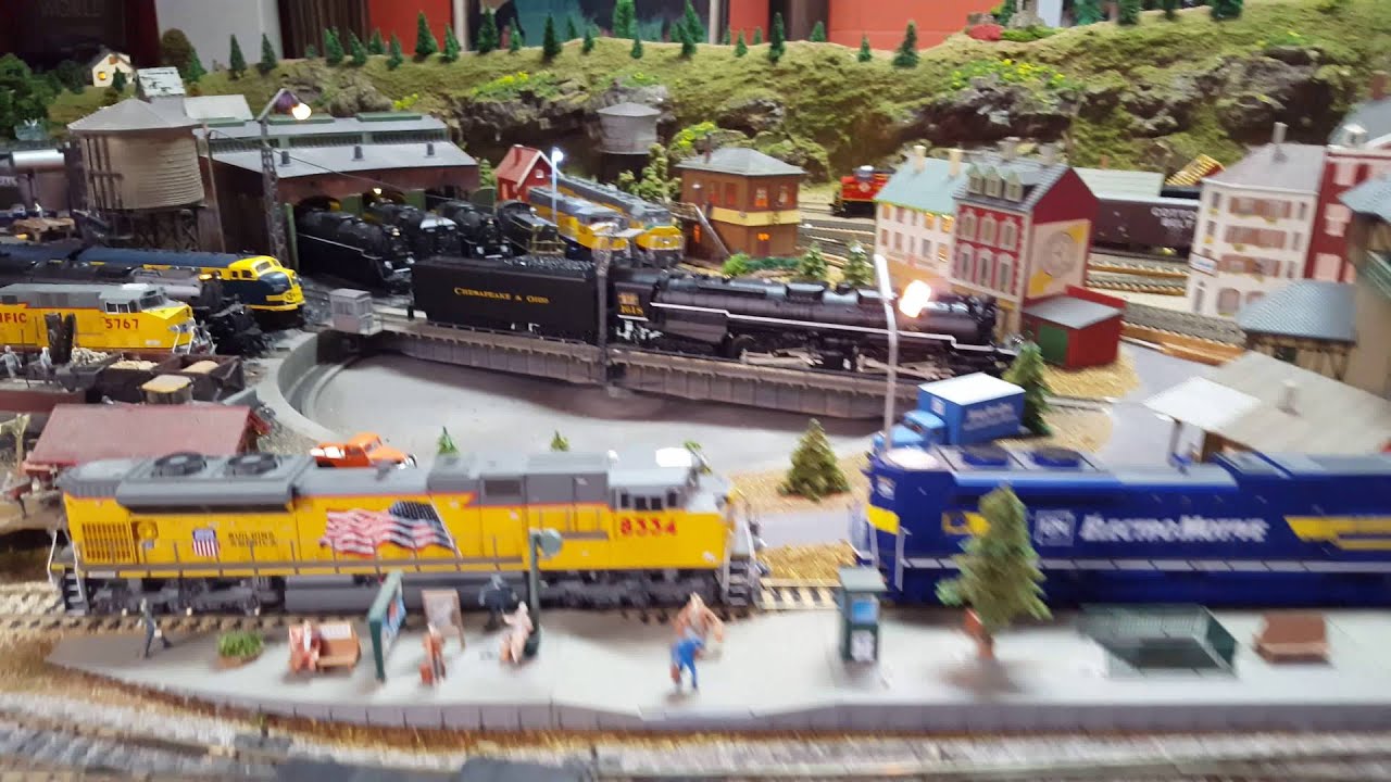 HO scale layout with MTH Allegheny 2666 YouTube