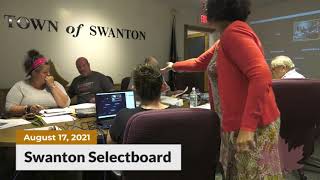 Swanton Selectboard Meeting | 08/17/2021