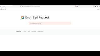 Google Site Kit Error - Bad Request missing parameter: ‘code’