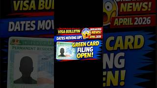 💥 Visa Bulletin MOVED! Green Card Filing OPEN (April 2026 Visa Bulletin)   #h1b2027 #b1b2visa