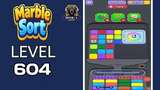 Marble Sort hard level 604 walkthrough solution