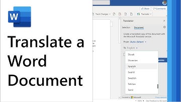How to Translate a Word document (Supports over 70 languages!)