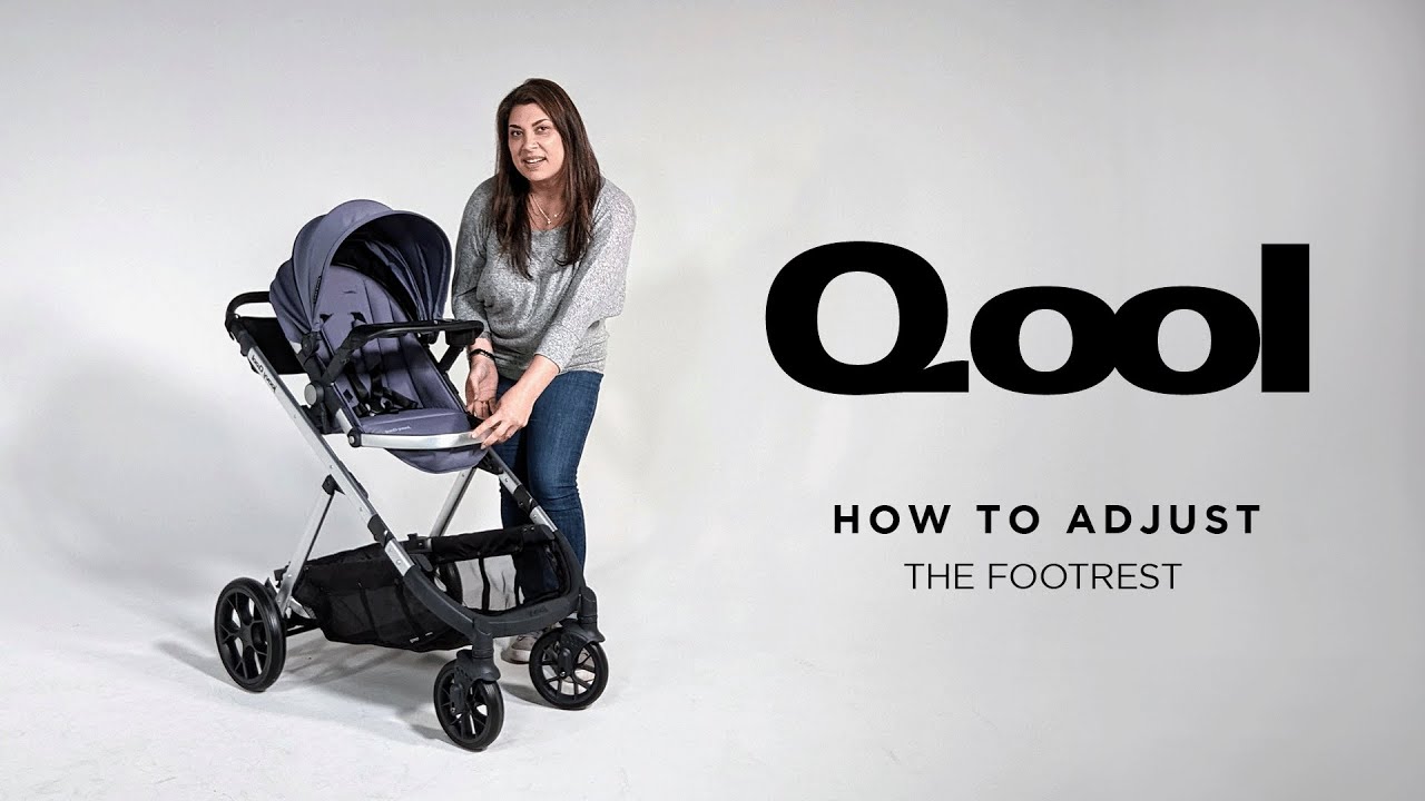 How To Adjust the New Adjustable Footrest on your Qool Stroller