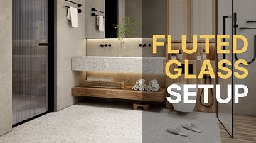 Enscape Material Guide: Wet Fluted Glass - Advanced technique