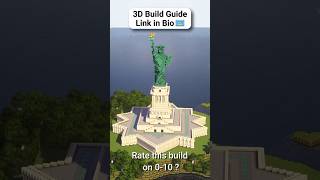 Minecraft Statue of Liberty build in minutes#minecraft #propraga